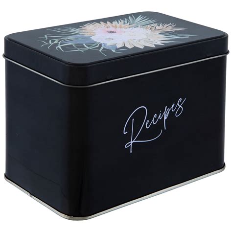 metal bread box at hobby lobby|hobby lobby recipe box black.